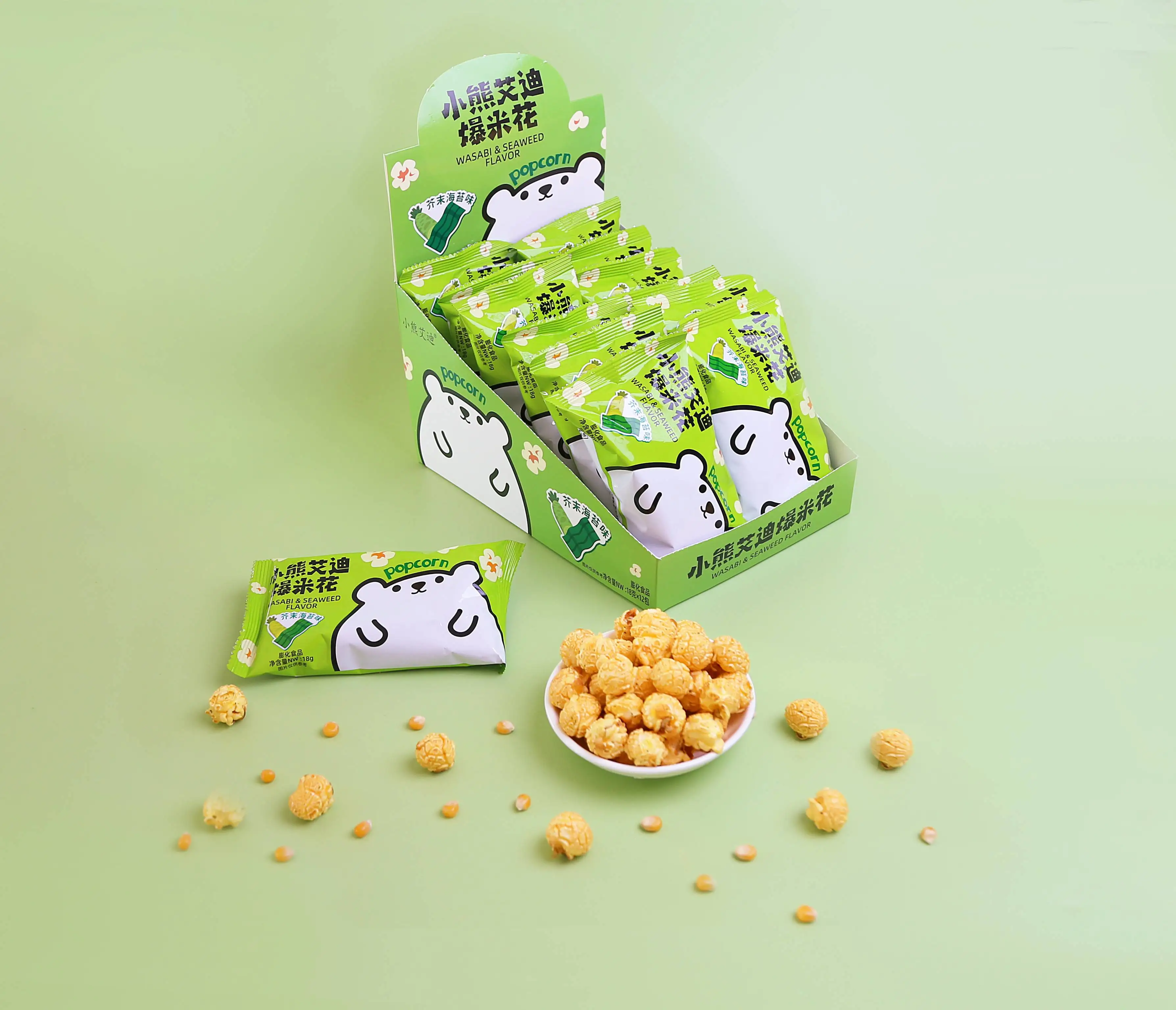 Полнозерновые Безглютеновые низкокалорийные повседневные закуски без искусственных цветов консервантов запеченный попкорн Здоровая пища