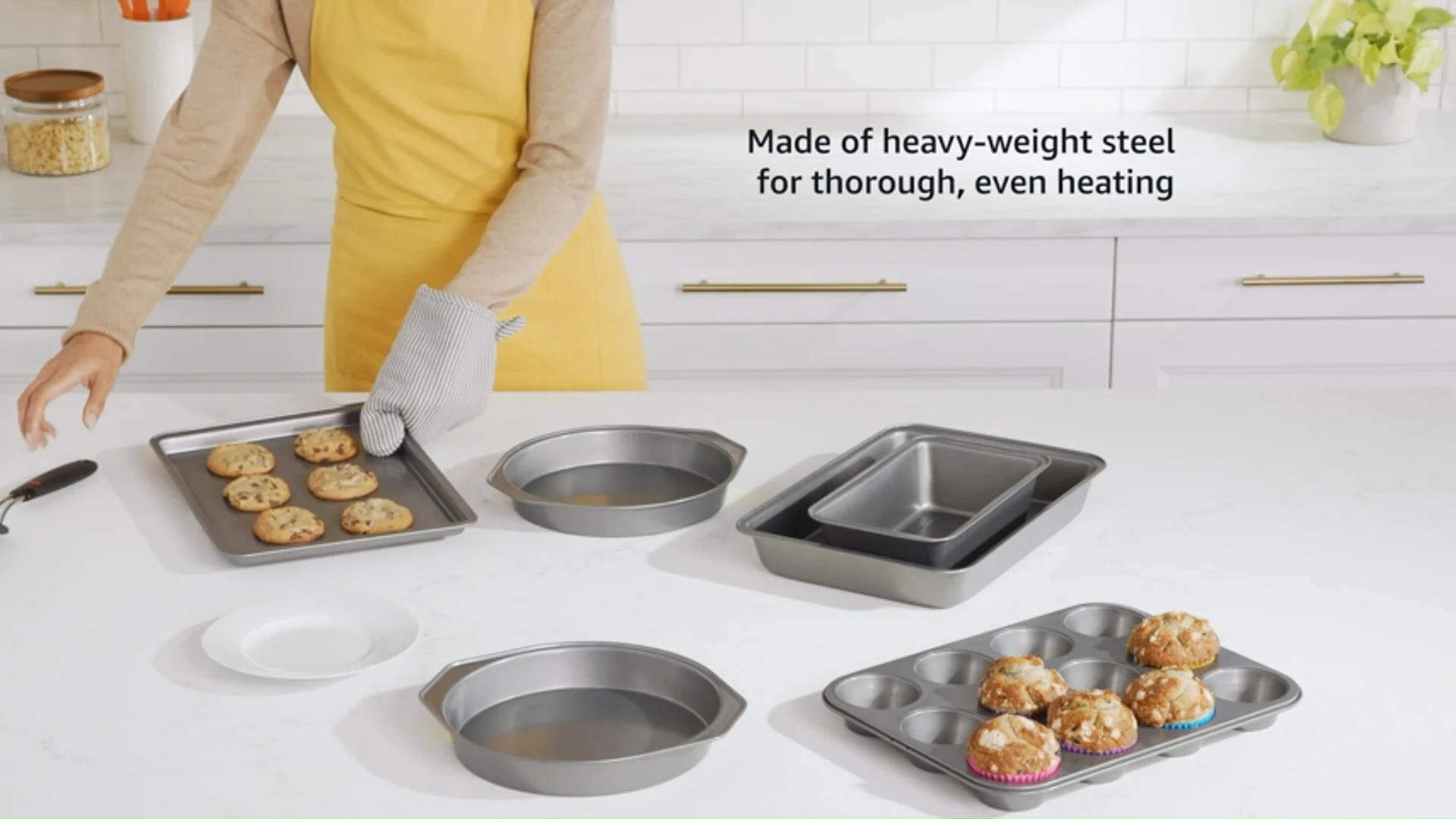 Bakeware Sets Best Stainless Steel Cookie Sheet Stackable Bakeware