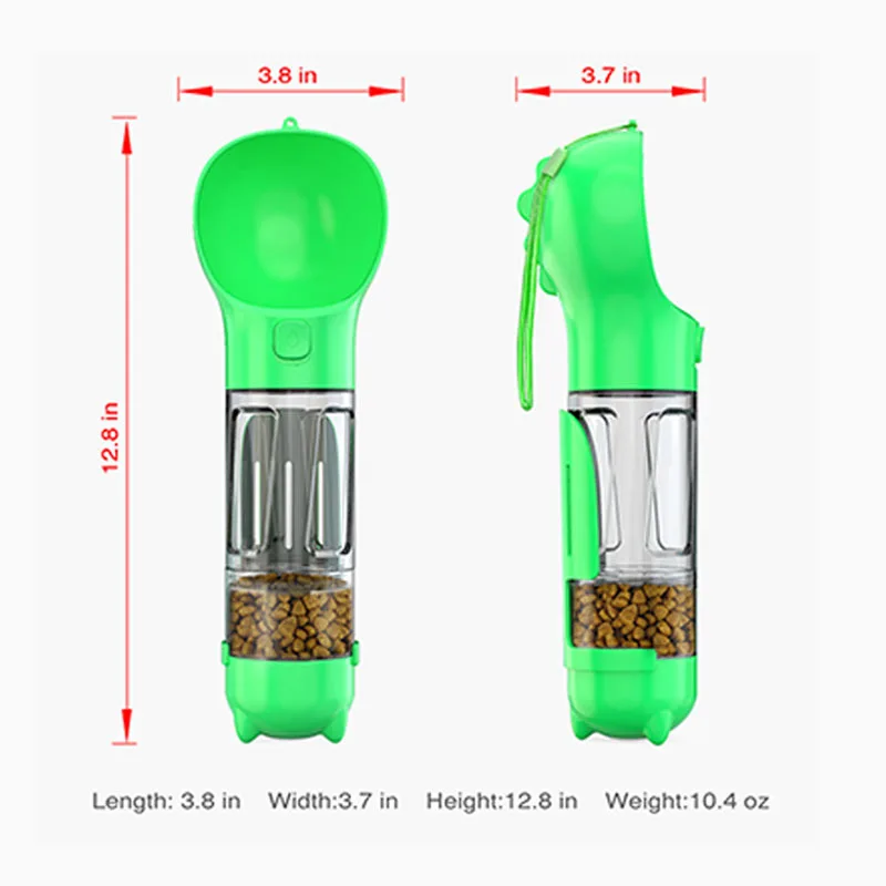 Dog Bottle 4 In 1 Custom Logo Multifunction Green Garbage Bag Leaf