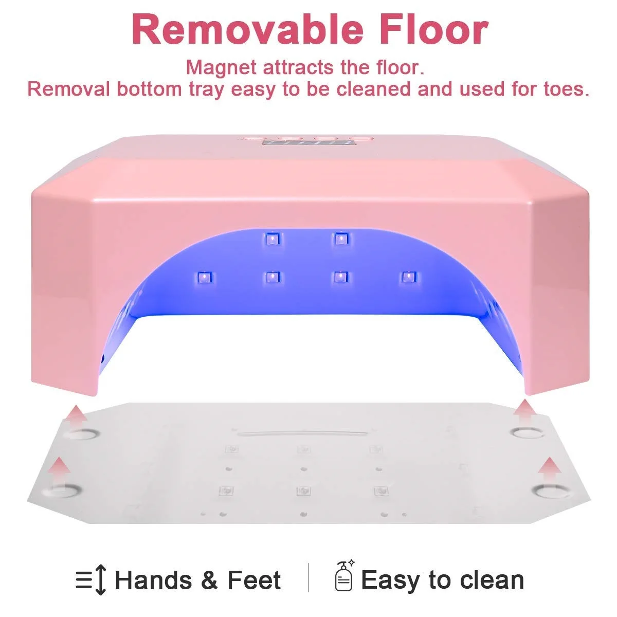 УФ-лампа для сушки гель-лака со встроенным аккумулятором профессиональная Светодиодная лампа маникюра и педикюра 54