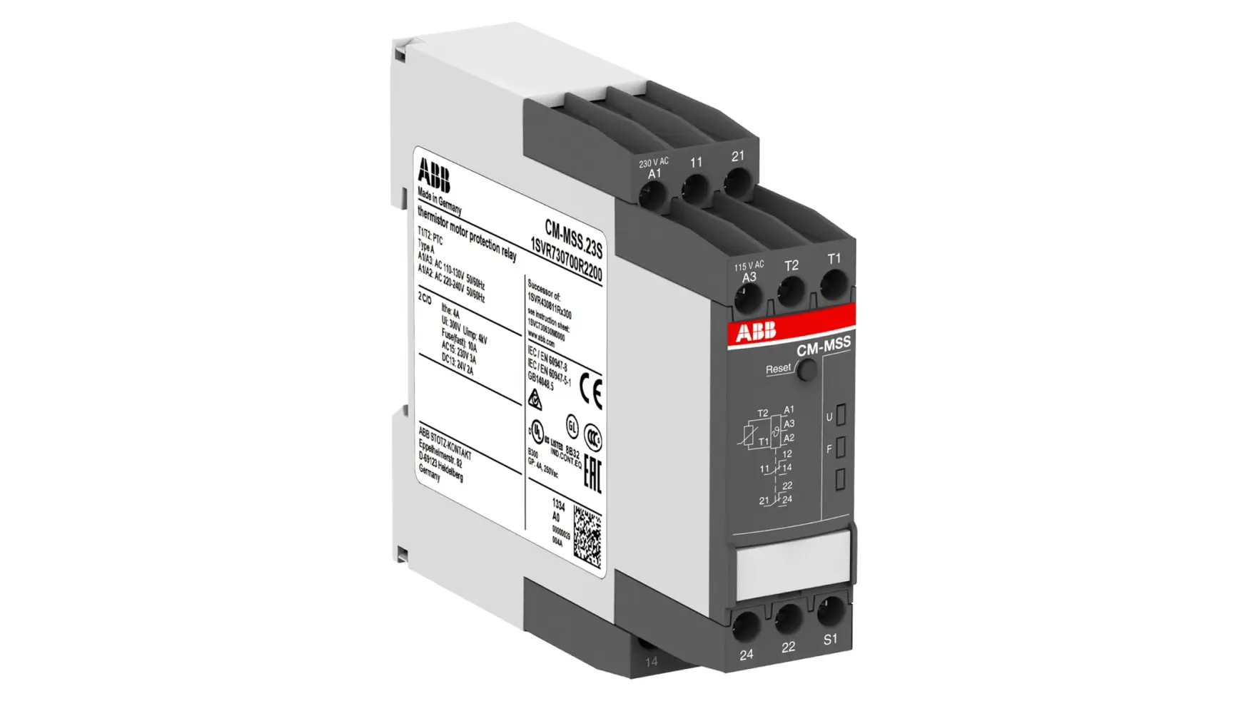 1SVR730700R2200 CM-MSS.23S Control Relays CM-MSS Series for ABB Temperature Monitoring factory