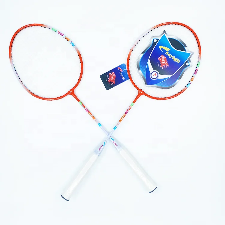 Student's Badminton Rackets in Pair Basic Badminton Racquets with PVC Cover Bag Cheap Price Rackets for Badminton