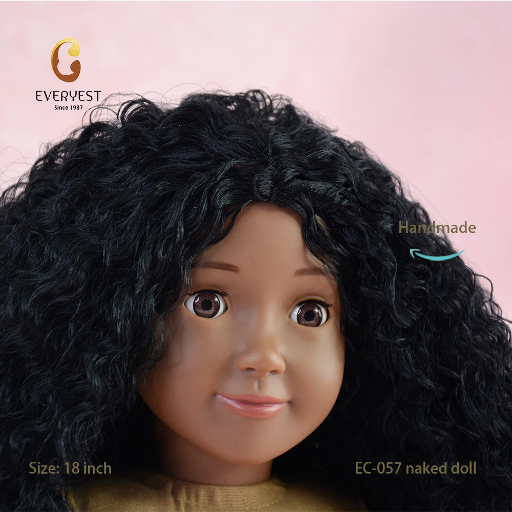 Fashion African Vinyl Doll Manufacturer Custom American Nude Girl Dolls for Girls Wholesale