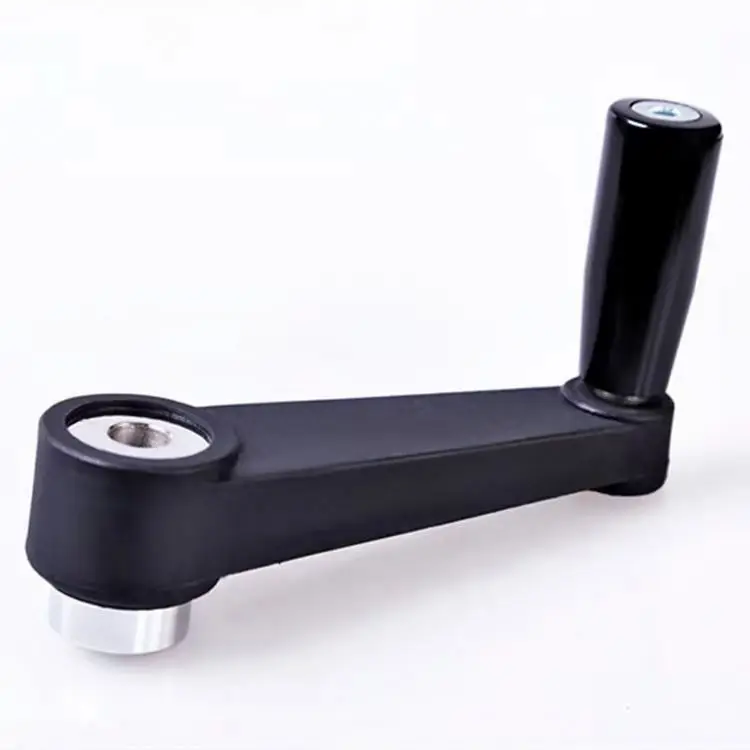 Professional Tapered Handle Grip Hand Crank Handle Knobs With Revolving Handle Plain Bore
