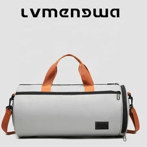 Custom Logo Duffel Tote Bag with Wet Pocket Women Mens Yoga Swimming Fitness Sports Duffle Travel Gym Bags with Shoe Compartment