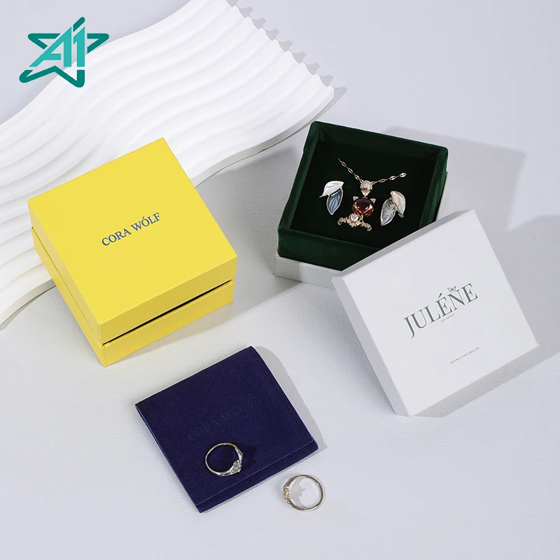 A1 Hot Selling Jewelry Organizer Packaging Box with Lid Closure for Necklace and Earrings Cardboard Gift Box Model 2024JB603 supplier