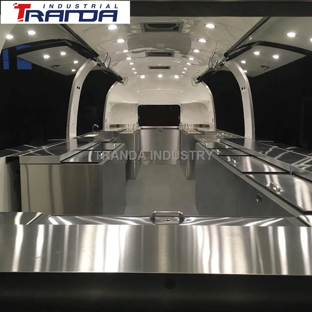 2021 Custom Small AU USA Standard Concession Fast Food Trucks Mobile Food Trailer