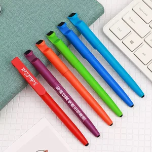 Multi Functional Plastic Ballpoint Pen with Phone Holder, Mobile Phone Cleaner and Stylus Touch Screen Custom Logo Promotion Pen