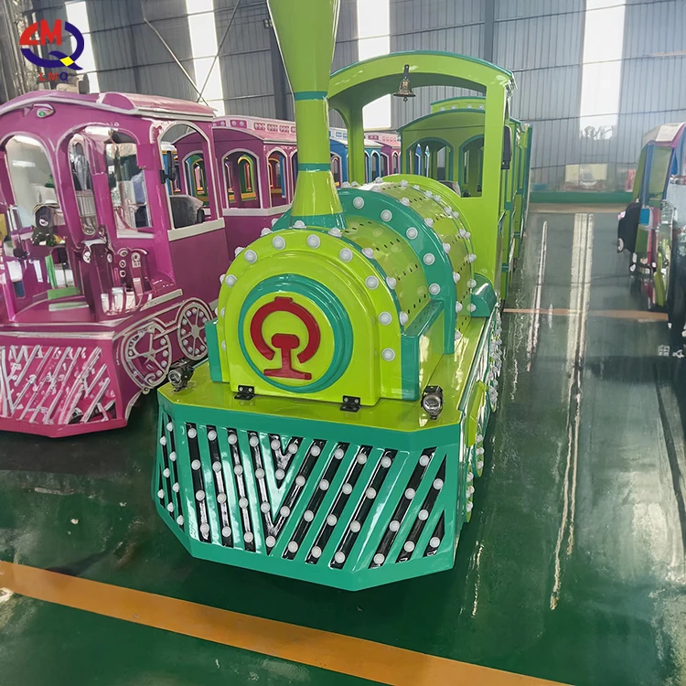 Hot Electric Trackless Train Theme Park Playground Equipment