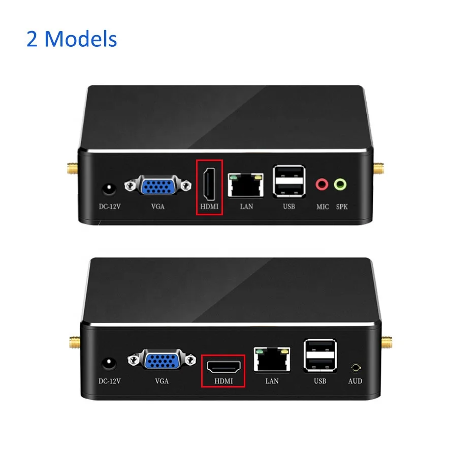 8th Gen Core I7 8550U Slim Mini PC - 8GB RAM, Dual Display