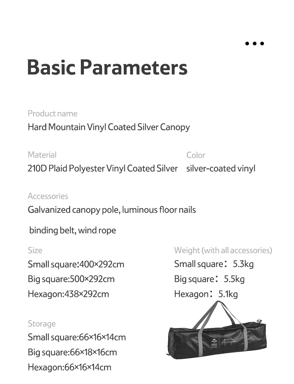 Naturehike Outdoor Camping Upf50+ Ua Protection Shelter Sun Shade