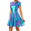 Vestido azul brillante