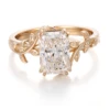 Bague en argent 925 avec diamant de laboratoire