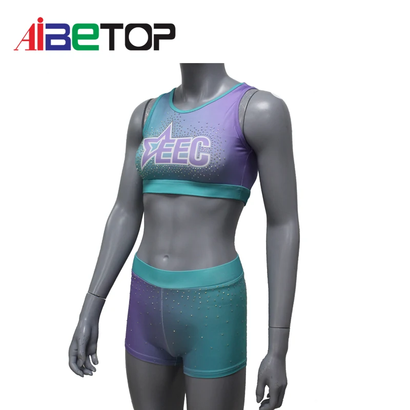 Wholesale Cheer Practice Wear Customized Spandex New Design Crop Top