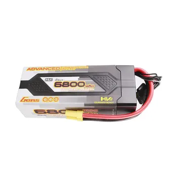Gens Ace 6800mAh 6S 100C 22.8V HardCase G-Tech Advanced Lipo Battery Pack 61# With EC5 Plug