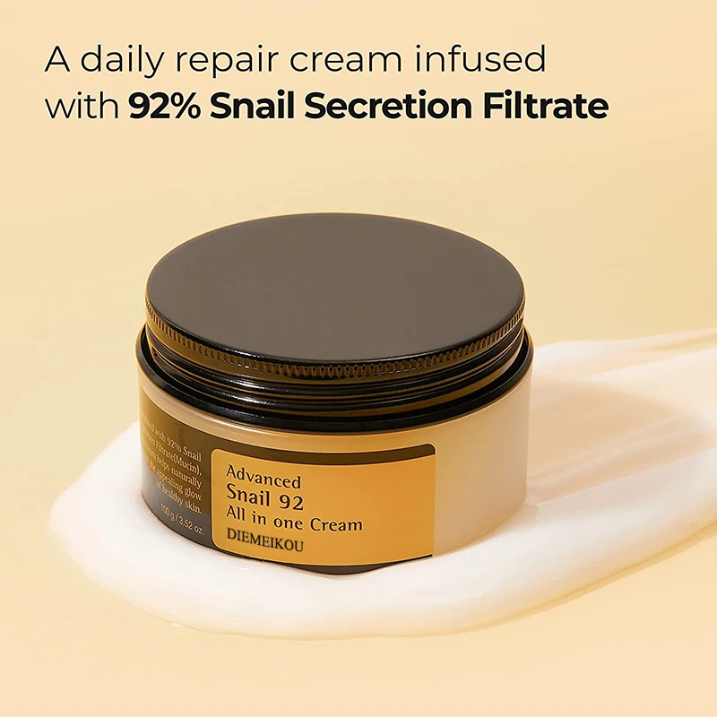 Advanced Snail 92 All in One Cream Snail Collagen Moisturizing Repairing Whitening Snail Face Cream