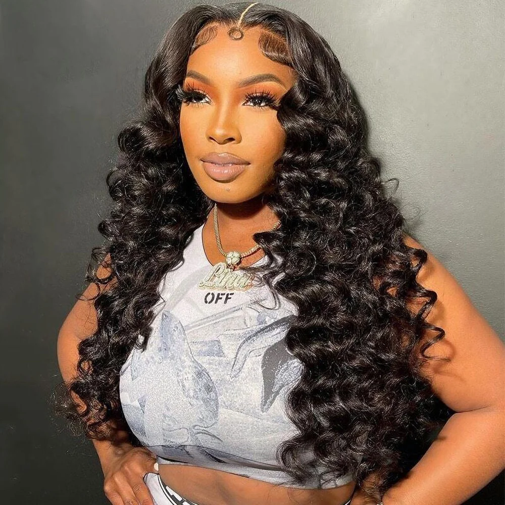 Lace Frontal Loose Wave Wig - Natural HD 13x4 Lace Wig display picture 1