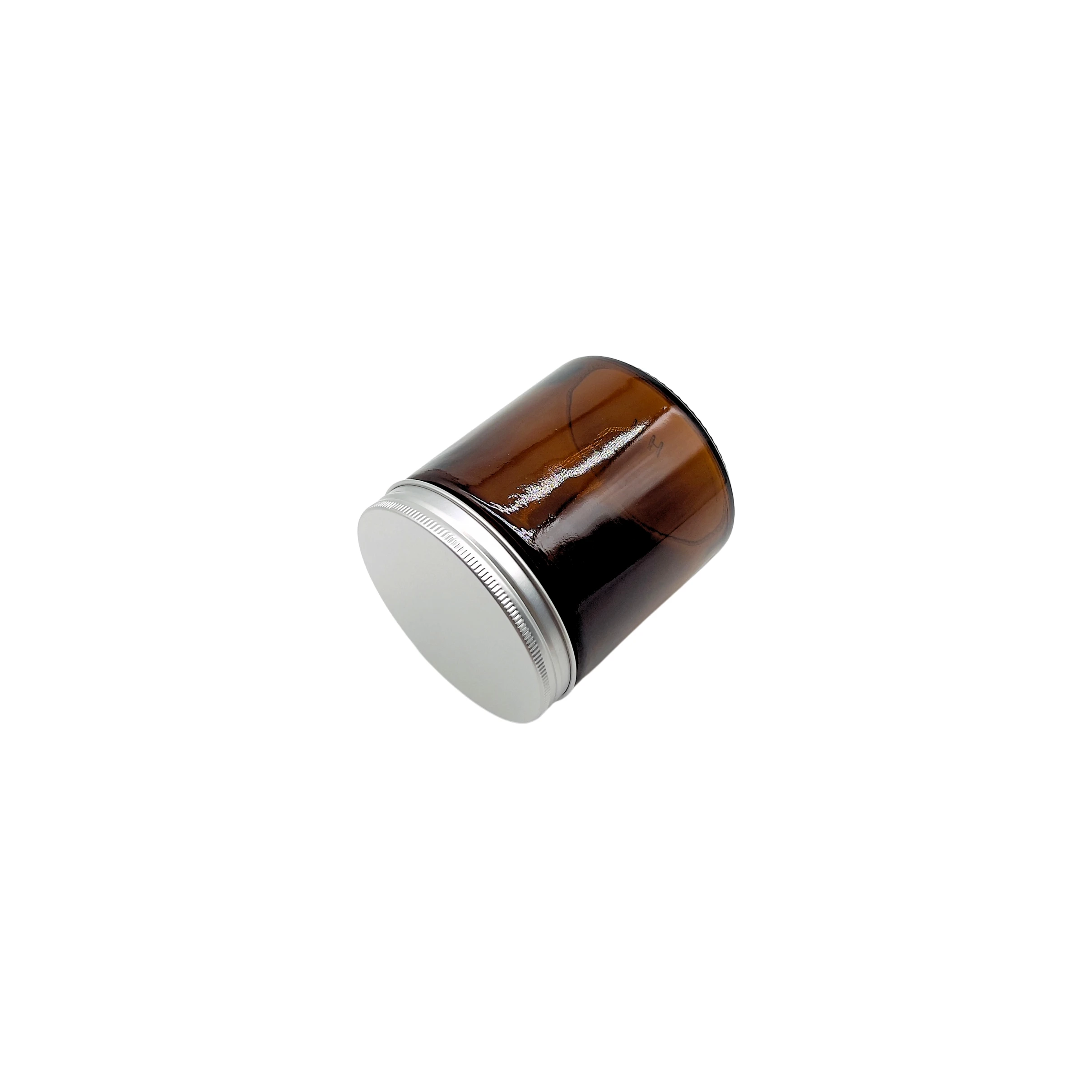 Bulk 16oz 500ml Amber Glass Containers with Metal Lids Empty Recycled ...