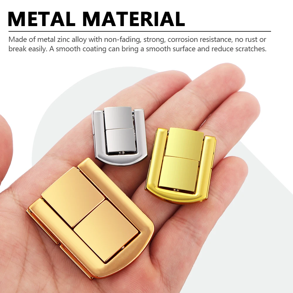 Jewelry Box Wooden Hardware Accessories with Zinc Alloy Hinge Lock Die Casting Word-Free Lock