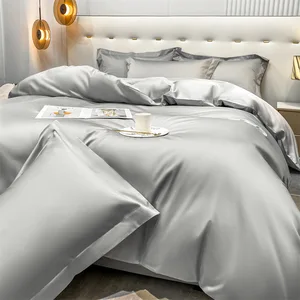 2026 New Arrival Ultra Smooth Easy Care Deep Pockets  300tc 100% Bamboo Bed Fabric Bamboo Lyocell Bedding Set