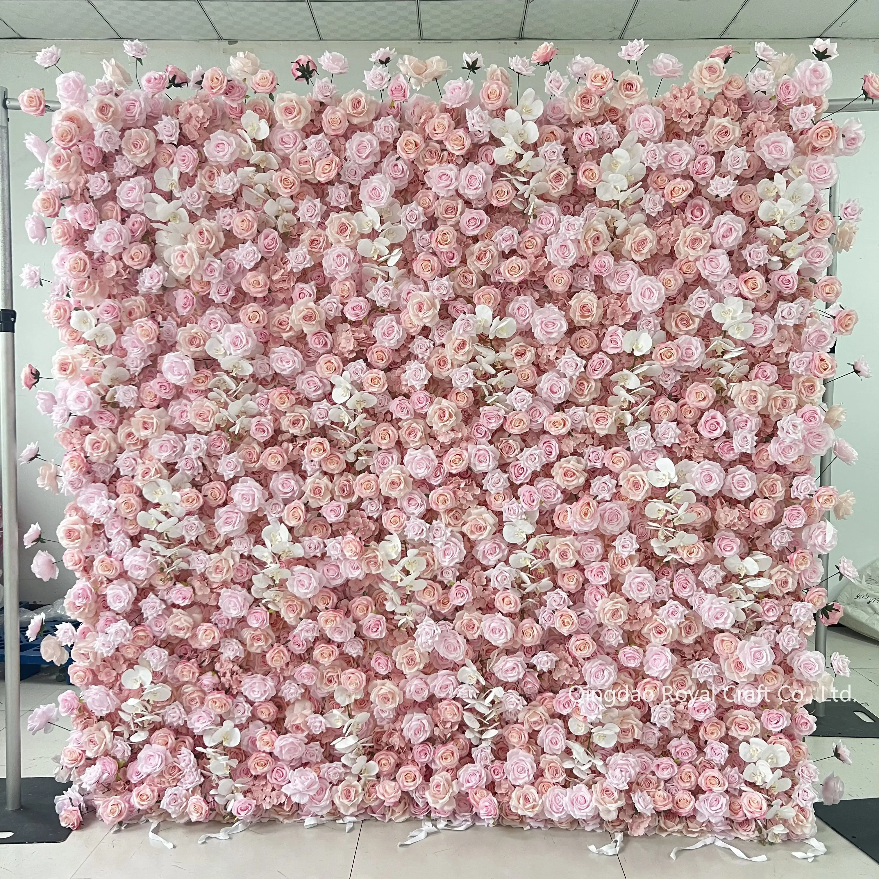 6 Stück Künstliche Blumen Wand Rosen Wand Kunstblumen Panel Kunstblumen Wand Seide Blume Wand Panel Für Hochzeit Hintergrund Fotografie Veranstaltungsort Dekor Haus Garten Party 60 X 40 Cm