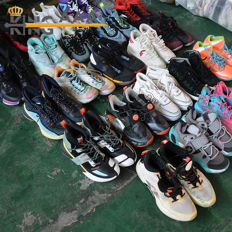 Merek Sepatu Bekas High Cut Men Used Shoes Bulk Brand International