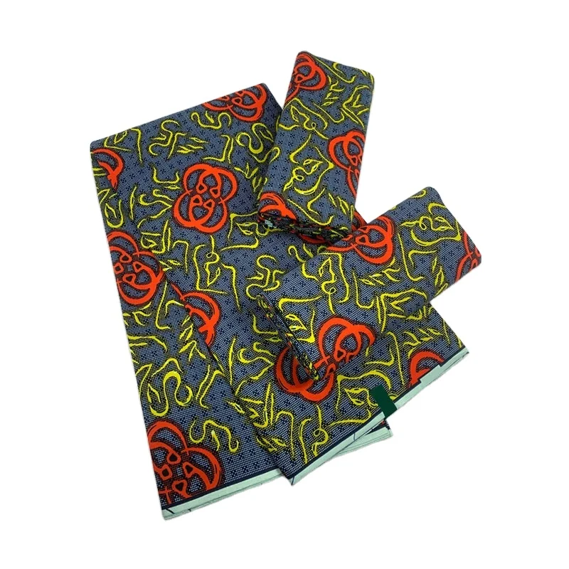 Африканская восковая печать ткань Анкары 100% хлопок в нигерийском стиле лоскутное шитье настоящий воск
