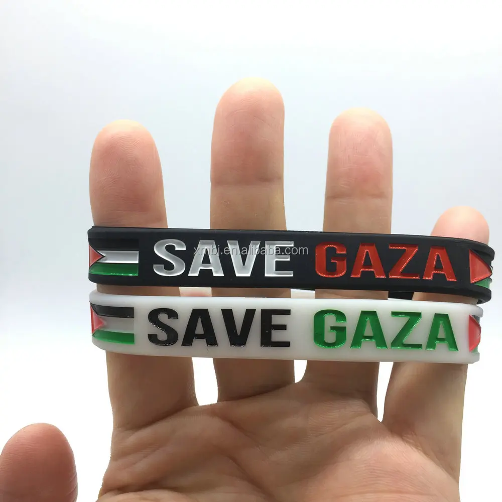 Braccialetto Con Bandiera Israeliana In Silicone, Con Catena - Foto 2