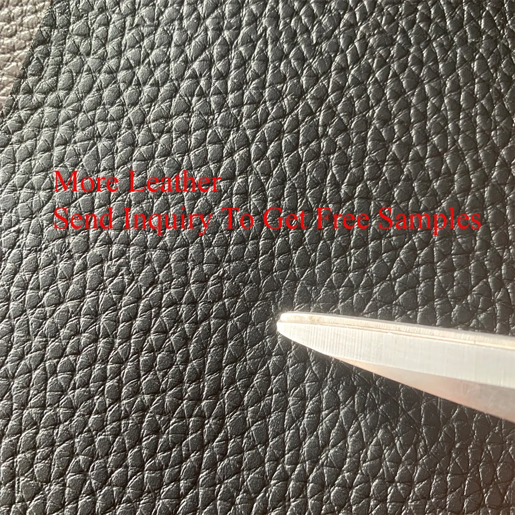 Factory Price Stain Resistant Inspired Faux Sofa Leather Fabric, Litchi Pvc Artificial Automotive Leather Sheets for Seat Cover