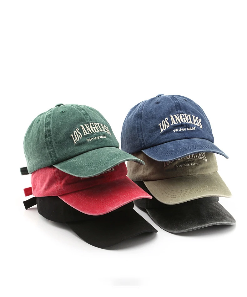 Syh1133 Customized Embroidery Your Logo Blank Plain Cotton Denim Wholesale Baseball Cap Washed Distressed Dad Hats