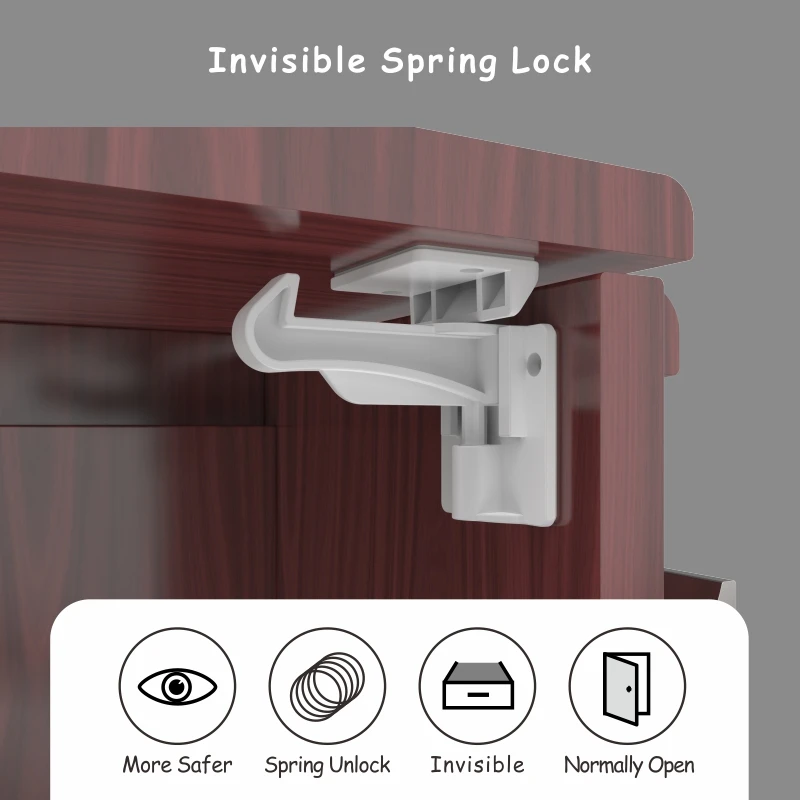 Hidden Lock Adhesive Door Catch Safety Lock For Drawer Buy Safety Lock For Drawer