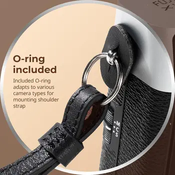 SMALLRIG Universal Leather Camera Neck Shoulder Strap for DSLR, Adjustable 100 to 110cm (39 to 43in), Max Load 10kg (22lb) detail image
