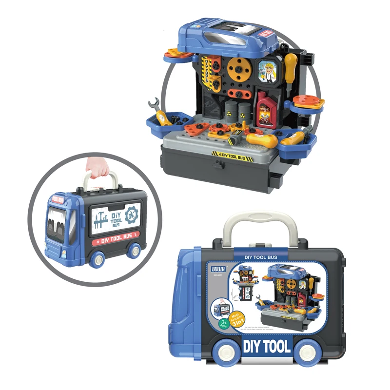 Пластиковый гаечный ключ 3 в 1 Набор отверток игрушки для детей