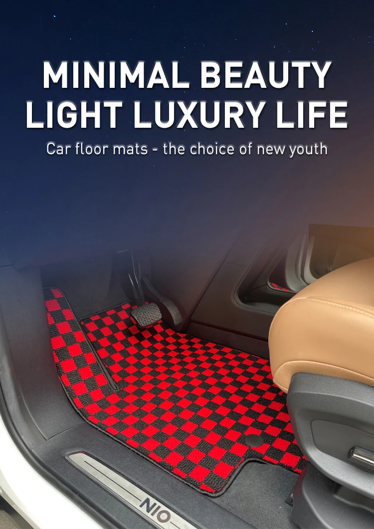 Checkerboard Lattice General Motors Floor Mat Special Car Special