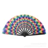 11 plastic bone peacock feathers