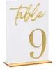 สีขาวและสีทอง-หมายเลข "9"
