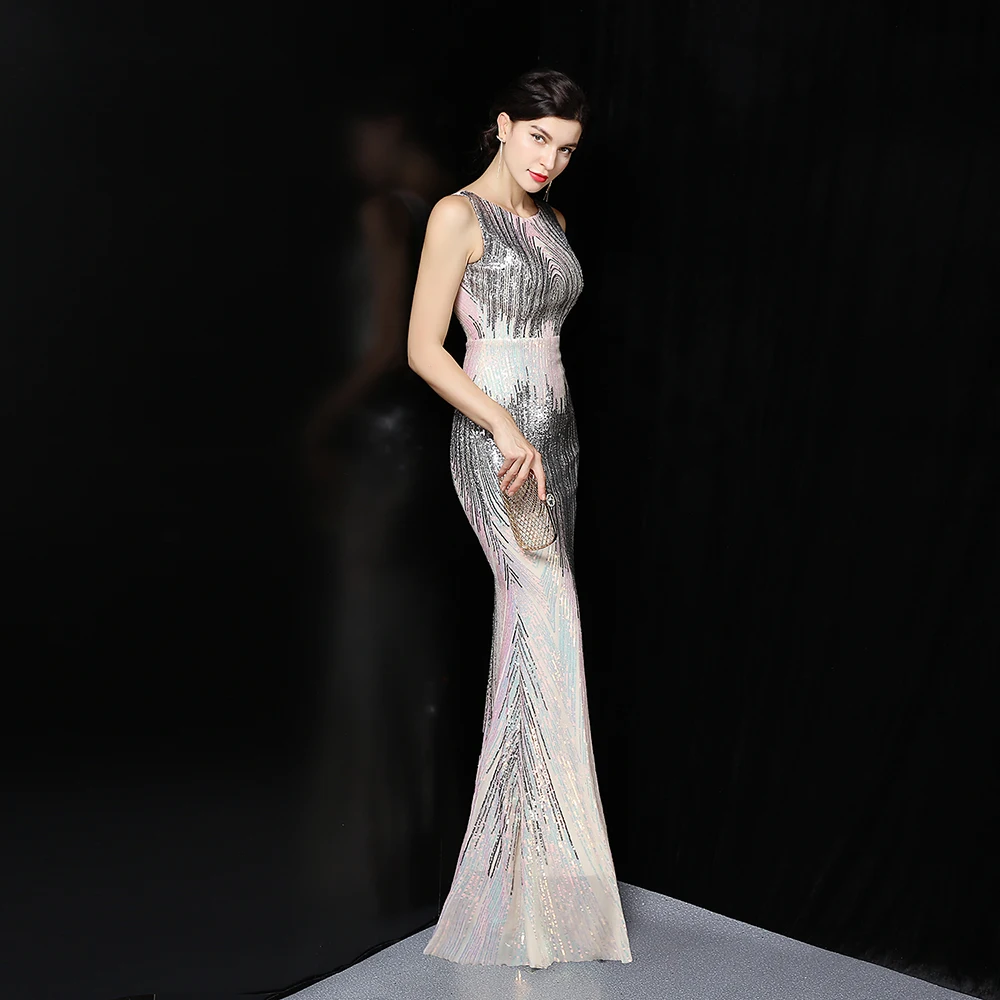 Sexy dress evening long sequins | 2mrk Sale Online