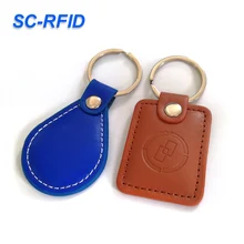 Chinese supplier 125khz leather material  customized design logo print