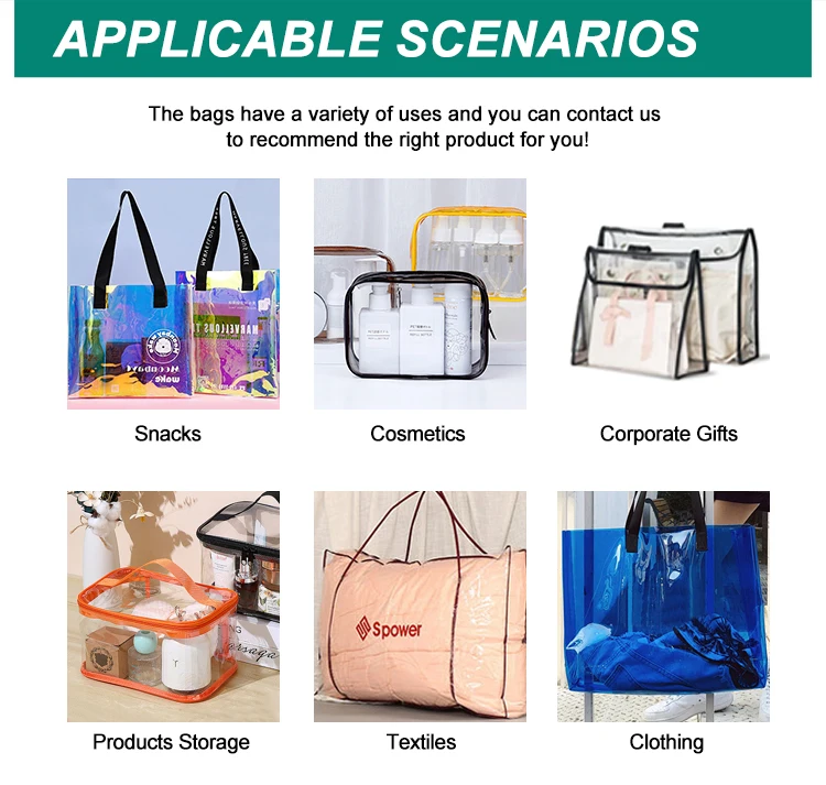 PVC Bag - Neon Holographic Stadium Beach Travel Packaging