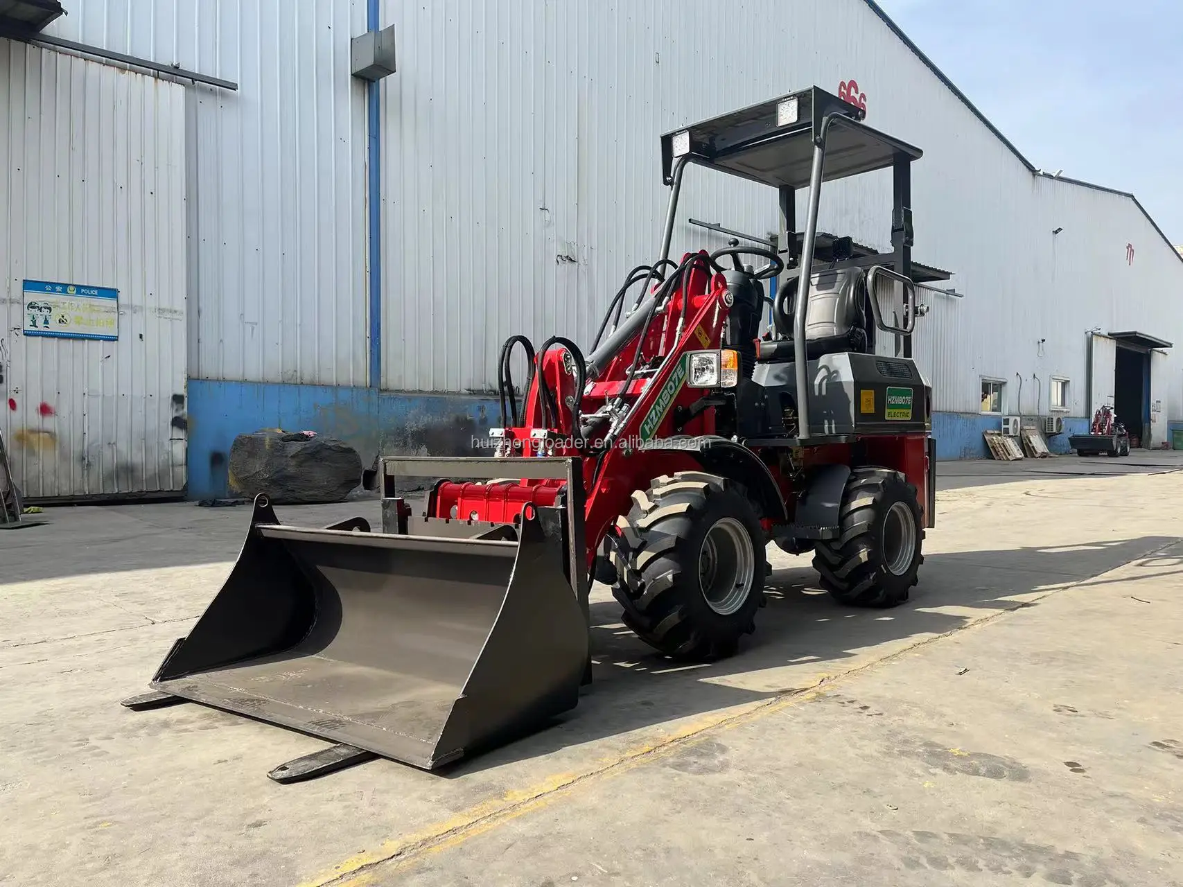 Mini Front Loader Hzm 807e Electric Loader - Buy Electric Loader small ...