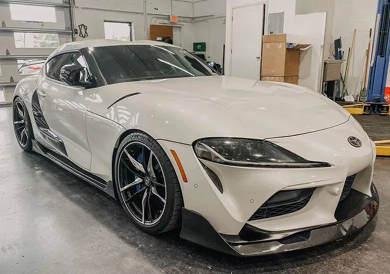 Lip Difusor Saias Lado Spoiler Kit para Toyota A90 Supra foto 5