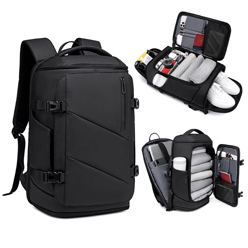 Waterproof 16-inch Laptop Backpack Men Large Capacity Multi-Functional  Independent Shoe Compartment USB Feature Business Travel