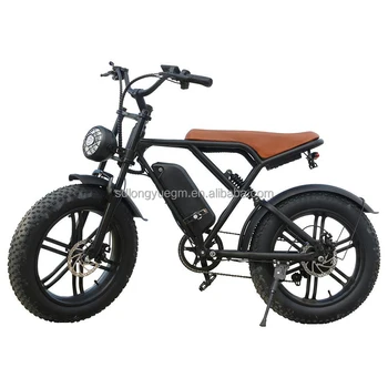 EU USA Free shipping OUXI H9 Electric Mountain Bike 500w 1000w 20inch Fat Tire E-bike Electric Bicycle 50km/h Adult Fatbike