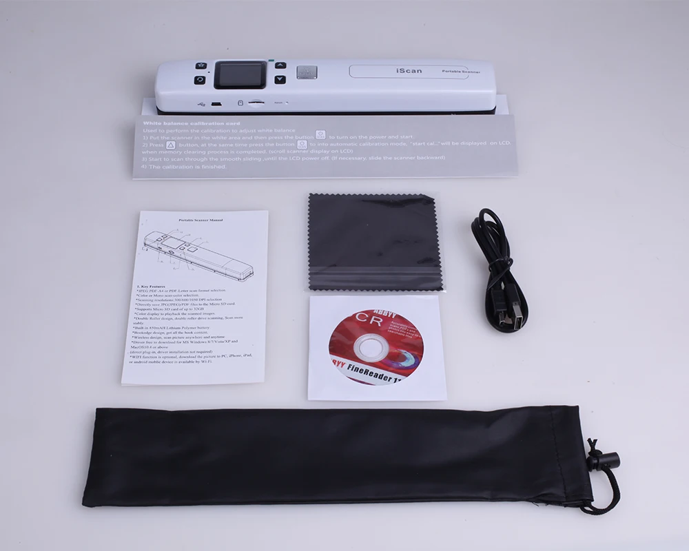 LED IScan Portable Handheld Scanner for Photos and Documents Mini USB Cable Book Scanner