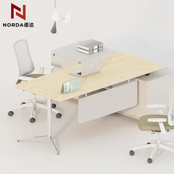 Simple-And-Elegant-Household-Study-China supplier wholesale office desk furniture design for Staff desk manager CEO luxury