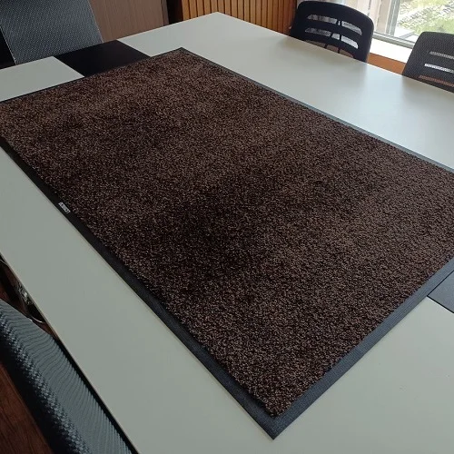 Machine Washable Nitrile Rubber Backed Loop Cut Pile White Blank Polyester Entrance Door Mat for Sublimation Printing