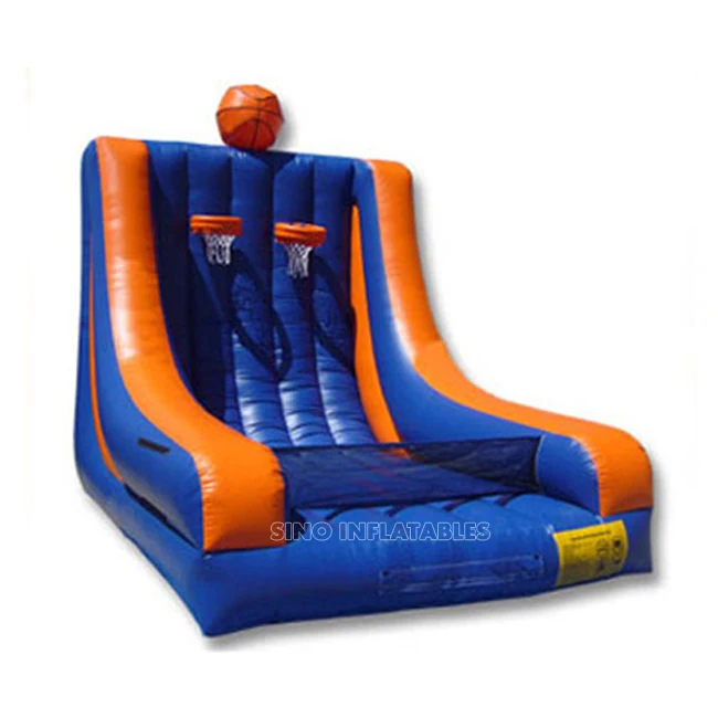 Custom made sport game inflatable double basketball shooting for kids N adults