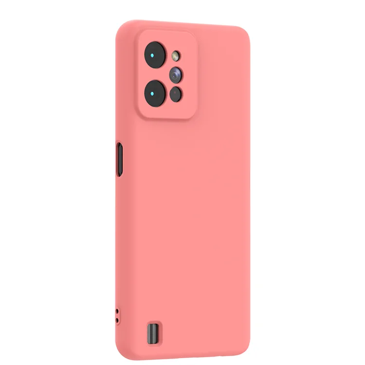 For Realme C31 Silicon Phone Cases Microfiber Soft Touch 2mm Thickness Silicone Phone Case with Lining