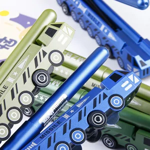 Creative Cool Missile Gel Pen 0.5mm Plastic Simulation Weapon Toy Primary School Holiday Gift Wholesale