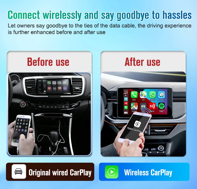 Wireless Mini Apple Carplay Smart Box - Android Auto
